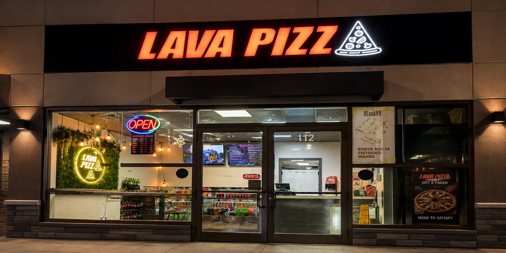 Indian style garlic bread fresh from the oven at Lava Pizza YYC Beltline